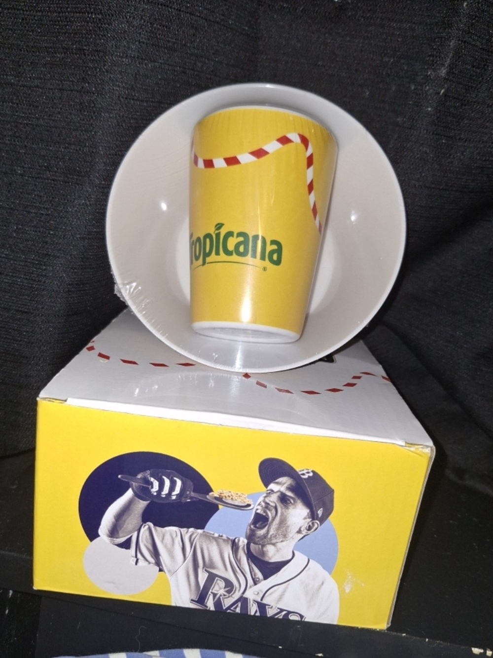 Bowl and Cup In Plastic and Box Tampa Bay Rays #Lowe